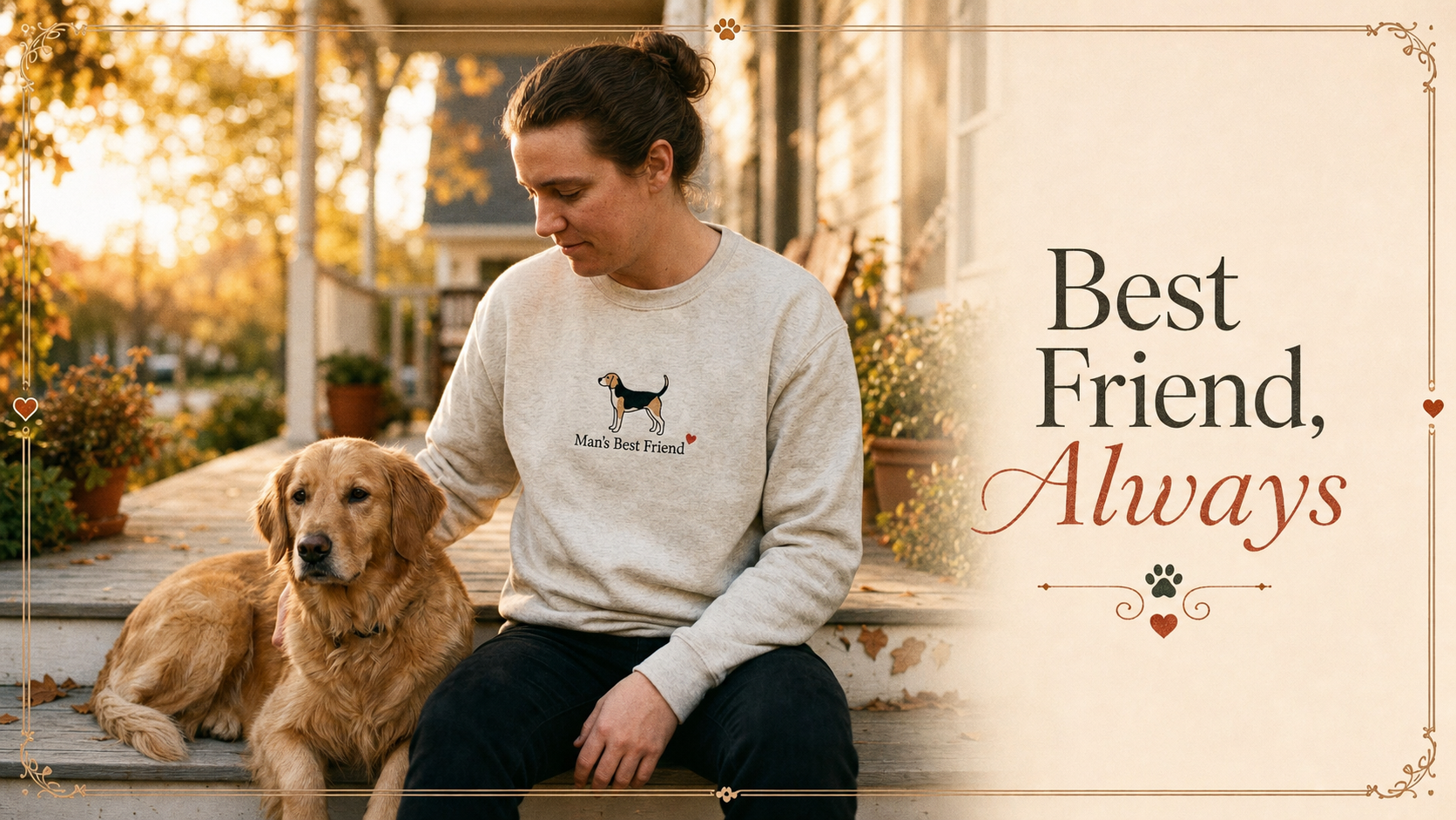 man's best friend quote — lifestyle scene
