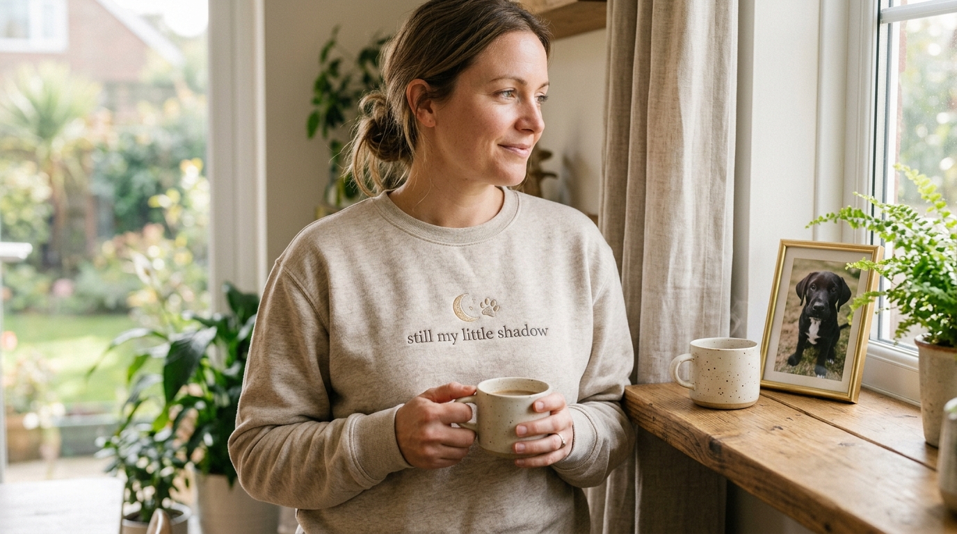 saying goodbye to pet — lifestyle scene